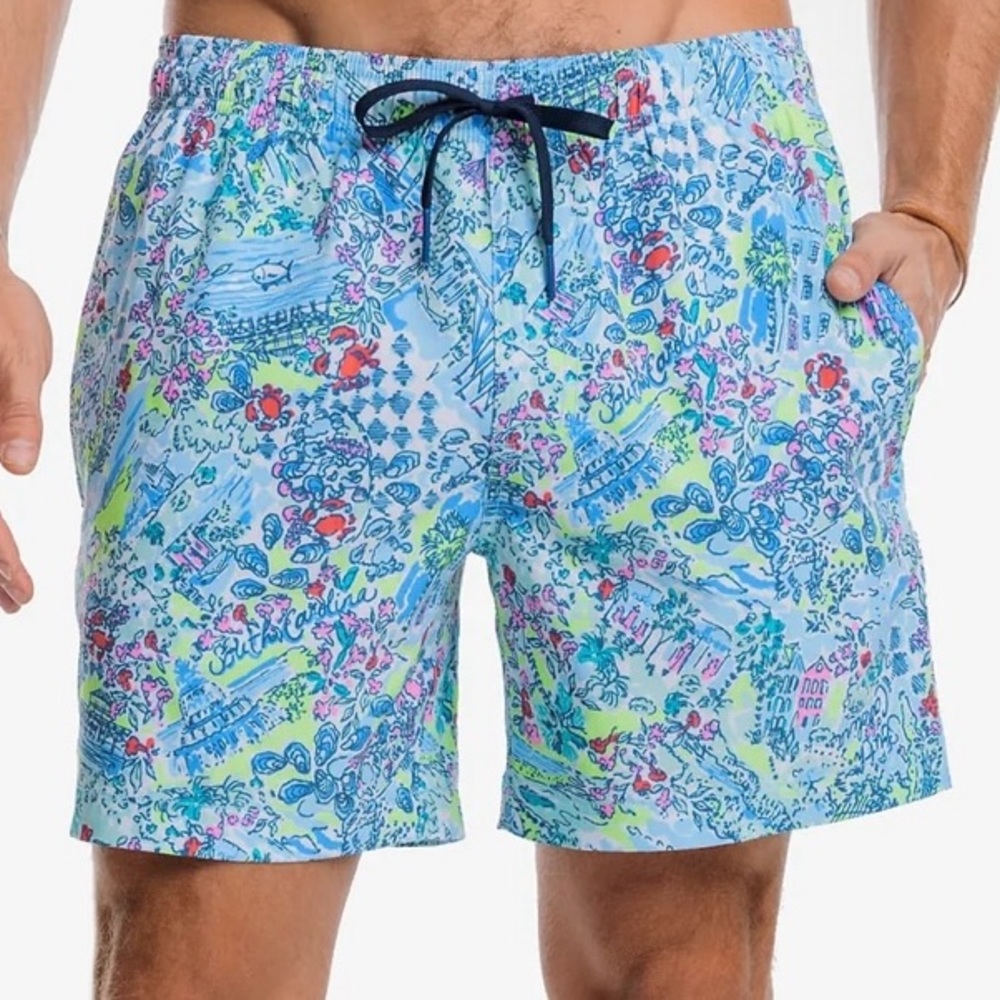 NWT Lilly Pulitzer x Southern Tide Swim Trunk